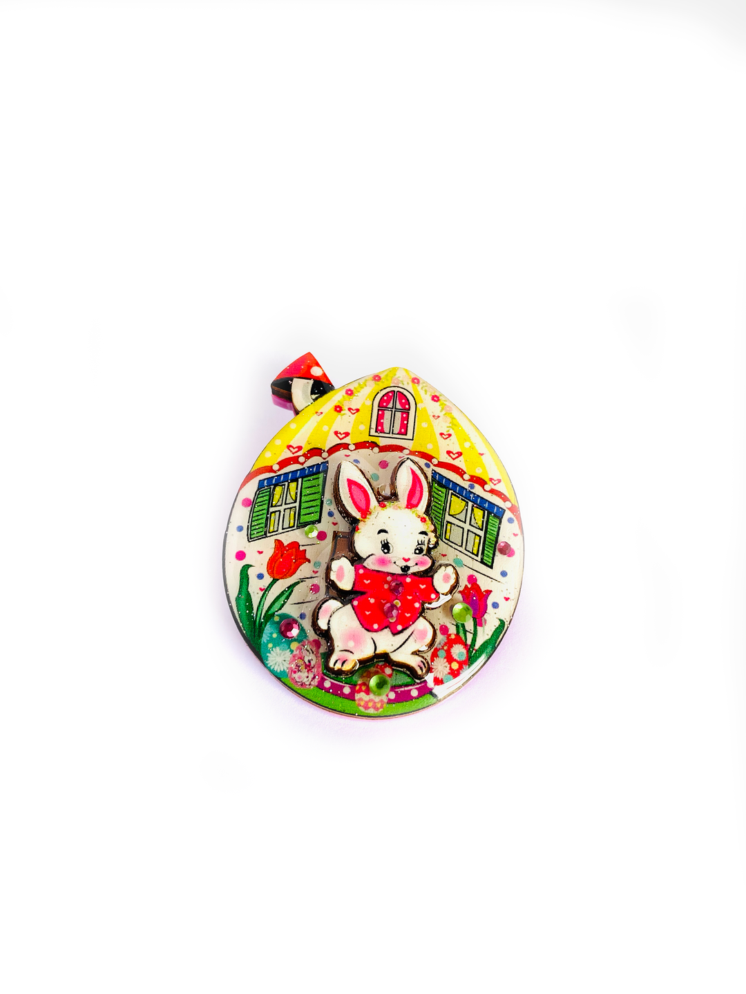 Bobby the Egg House Brooch by Rosie Rose Parker