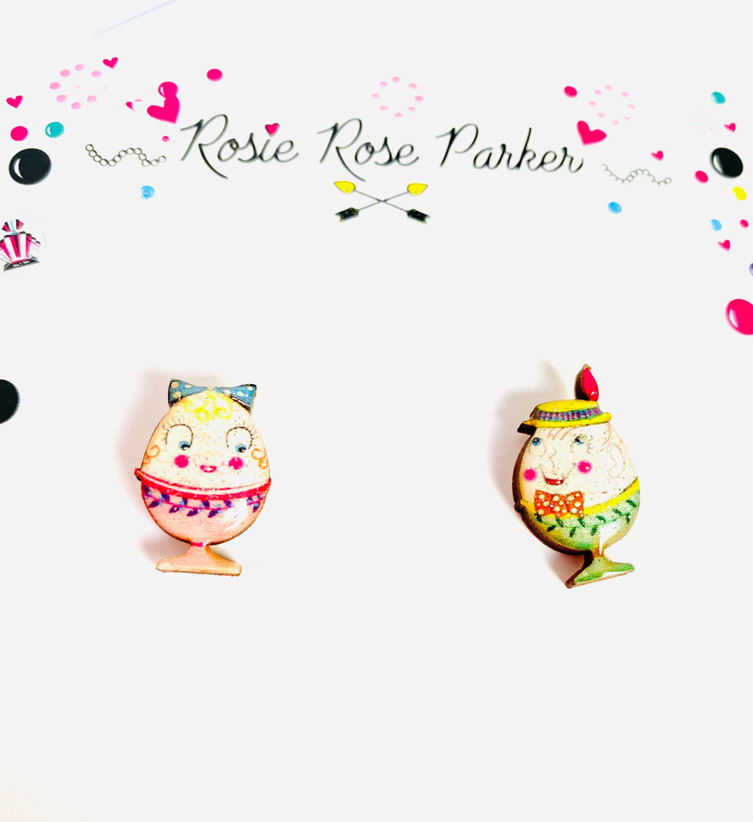 Little Easter Egg Studs by Rosie Rose Parker