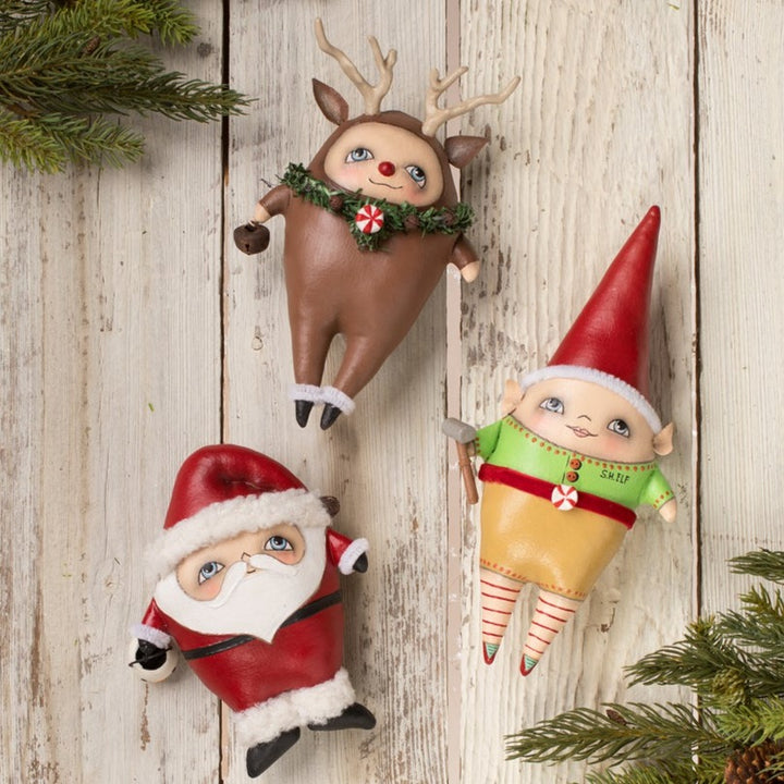 Set of 3 Christmas Ornaments by Robin Seeber for Bethany Lowe