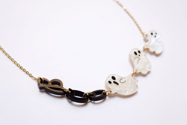 Boo Ghosts Necklace by LaliBlue