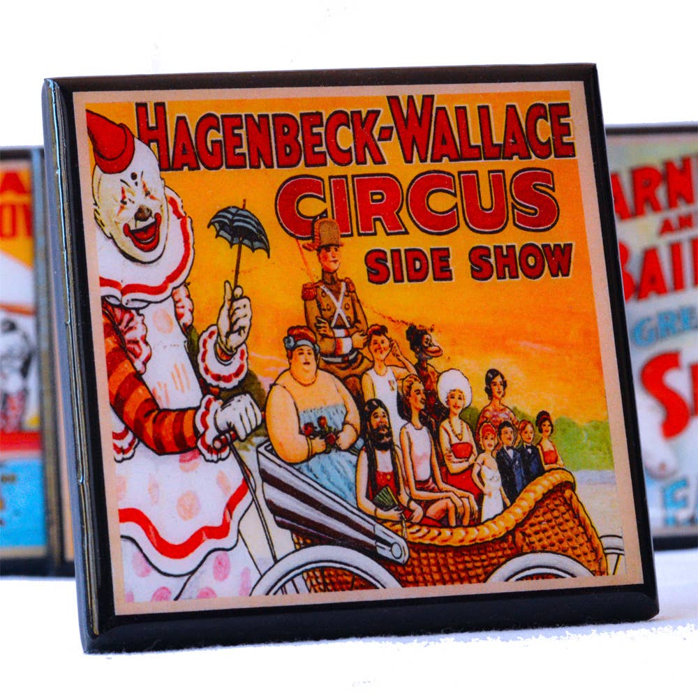 Circus Poster Coaster Set