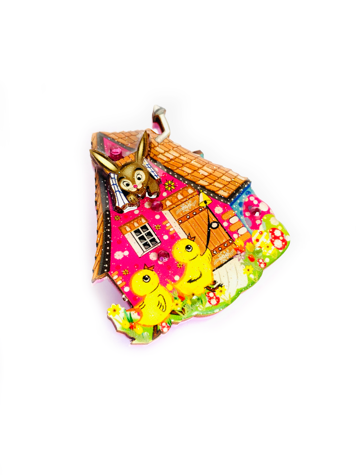 The Little Easter House Brooch by Rosie Rose Parker