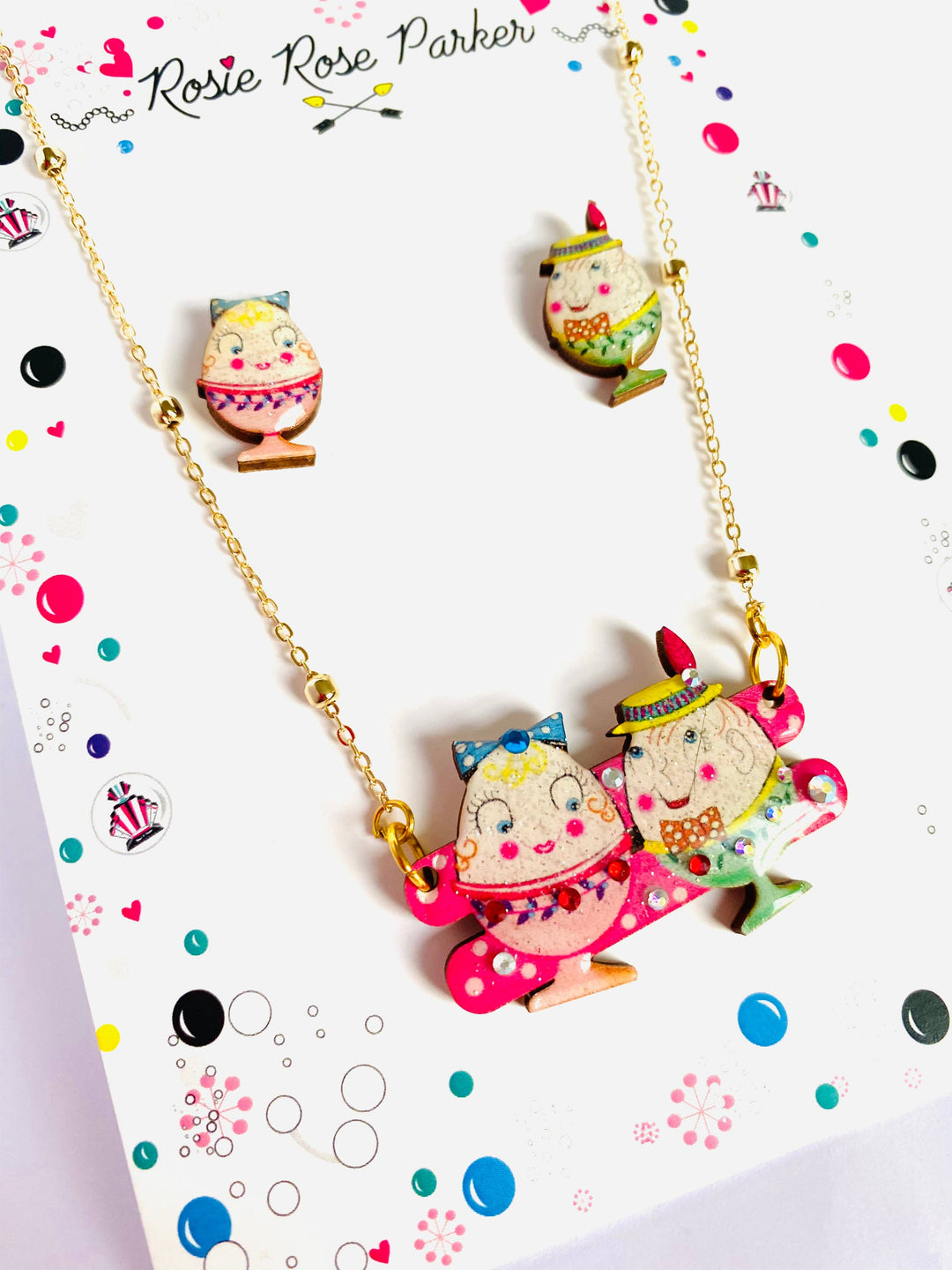 Easter Egg Cup Necklace by Rosie Rose Parker