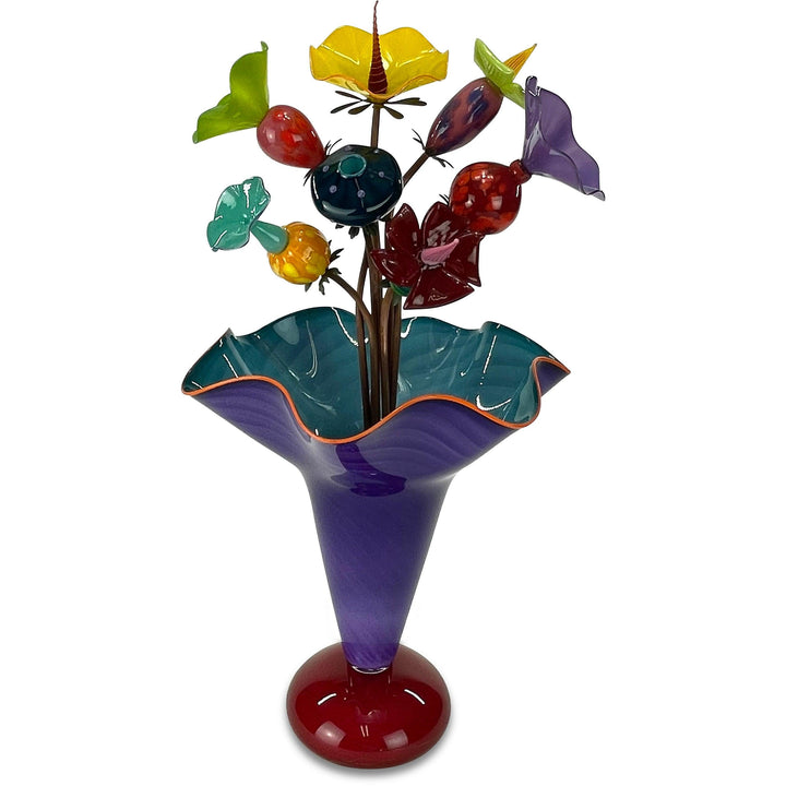 Amazon Vase Art Glass Sculpture by Kliss Glass - Quirks!