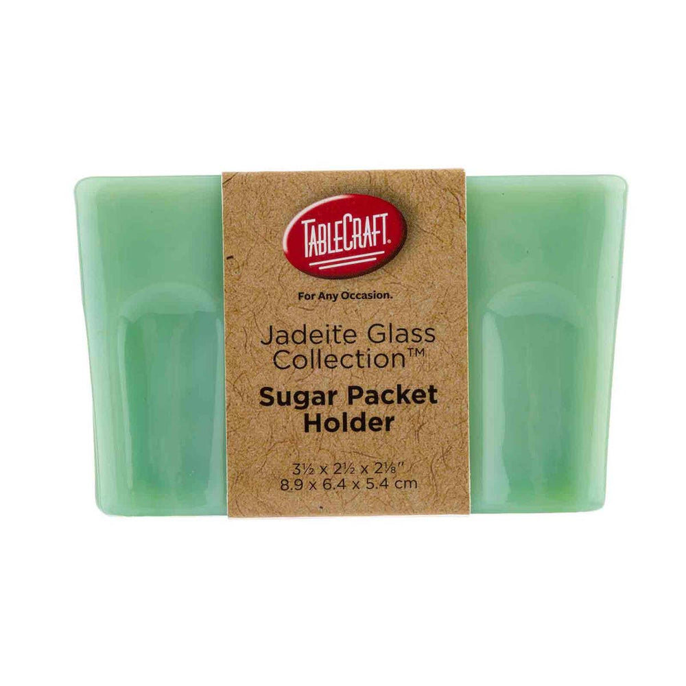 Jadeite Glass Collection Sugar Packet Holder
