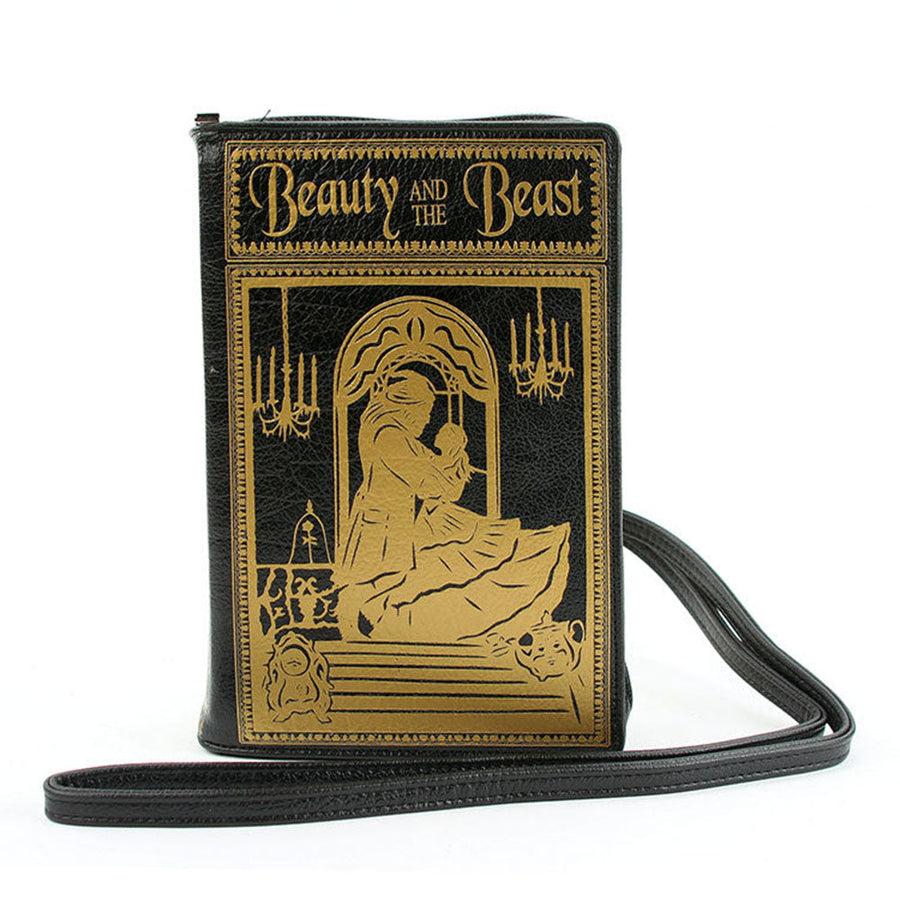 Beauty And The Beast Book Clutch Cross Body Bag In Vinyl by Book Bags
