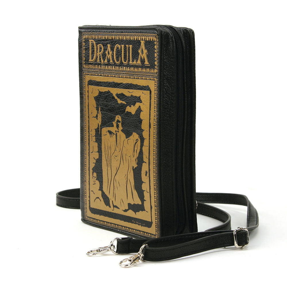 Dracula Book Cross Body Bag In Vinyl by Book Bags
