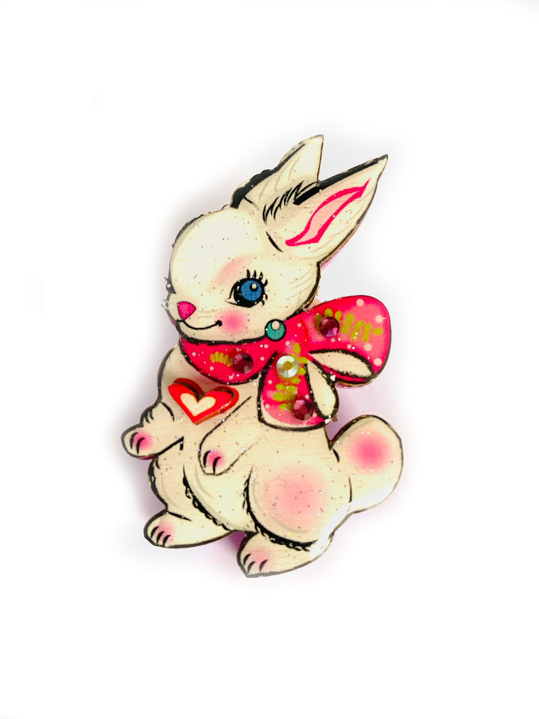 Layla the Bunny Brooch by Rosie Rose Parker