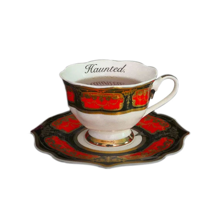 Halloween Haunted cup and saucer