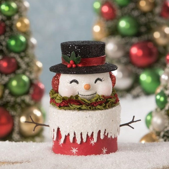 Happy Retro Snowman Box by Bethany Lowe