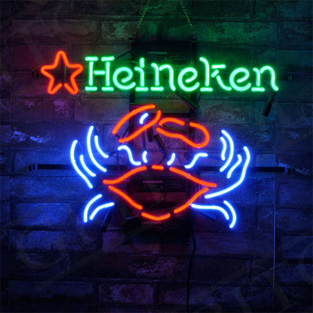Heineken Beer Crab Neon Signs Light – Quirks!