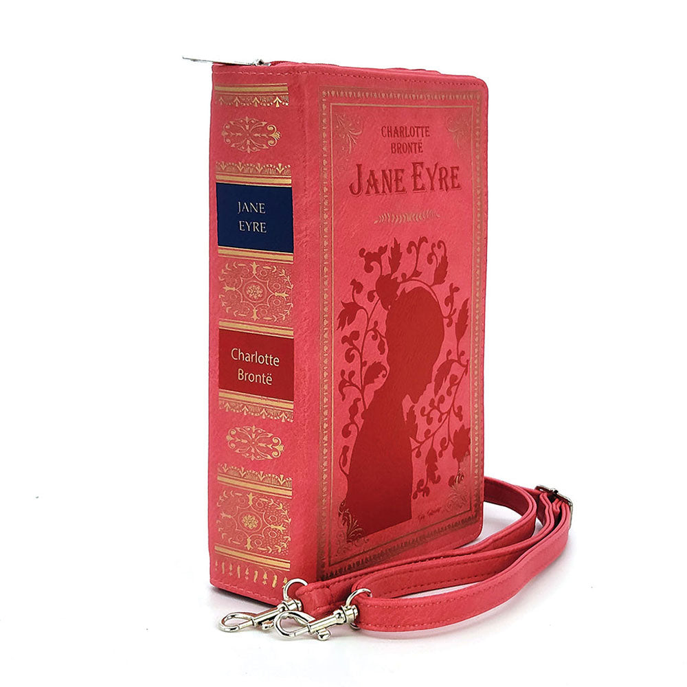 Jane Eyre Book Clutch Bag In Vinyl by Book Bags