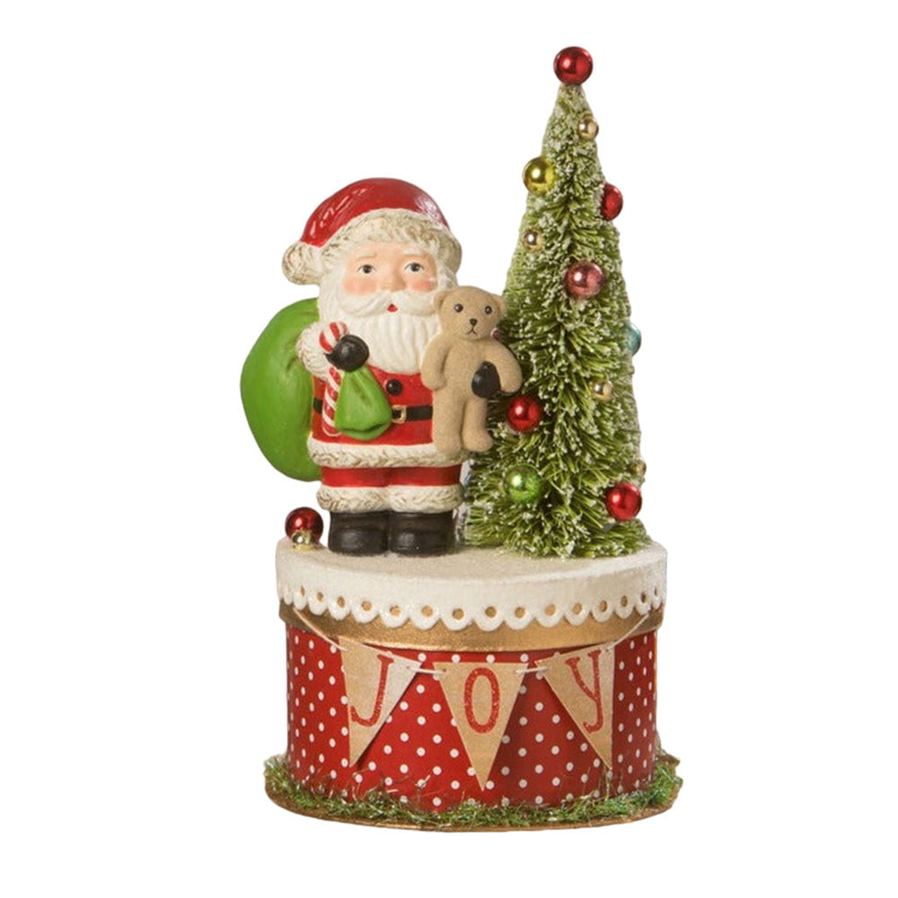 Joy Santa on Box by Bethany Lowe