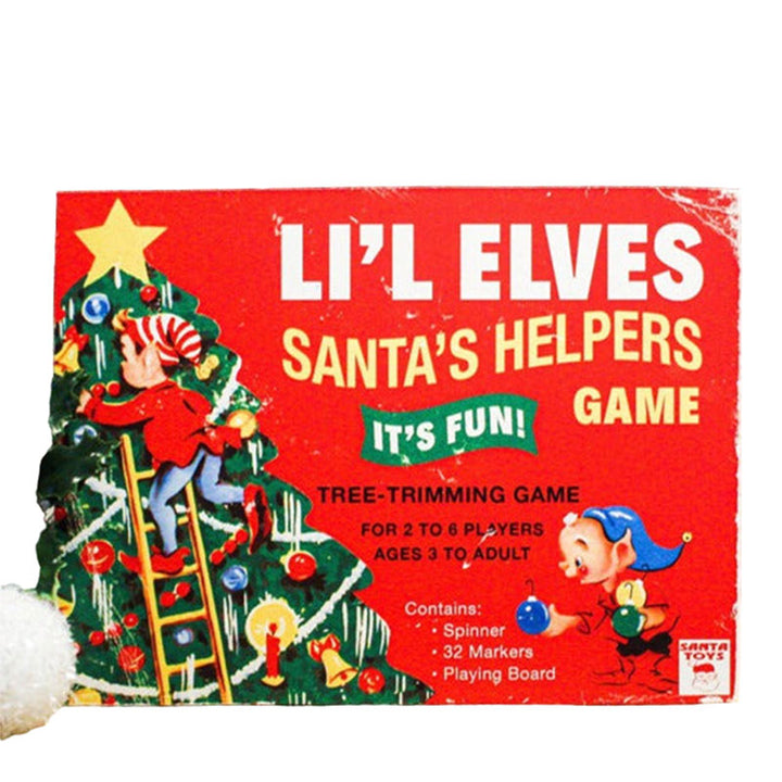 Lil Elves Christmas Box Art Wood Cutouts