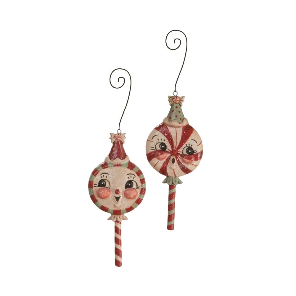 Merrymint Ornaments Set/2 by Johanna Parker for Bethany Lowe