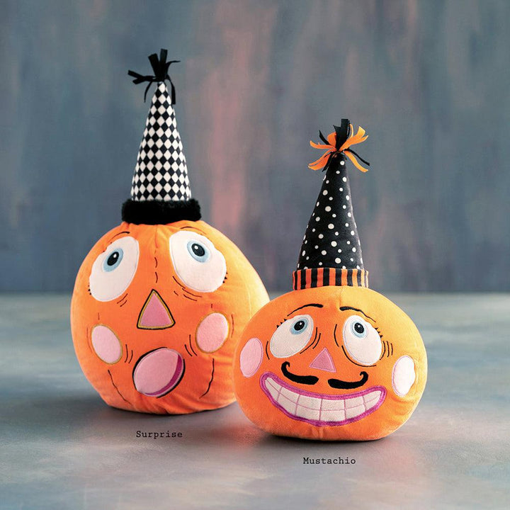 Mustachio & Surprise Pumpkin Plush by GlitterVille - Quirks!
