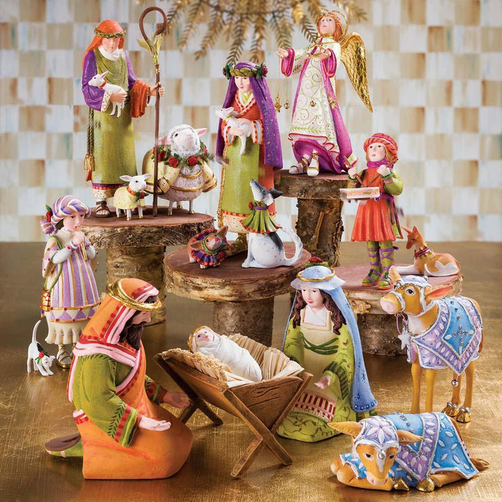 Nativity Shepherdess with Dog Figures by Patience Brewster - Quirks!