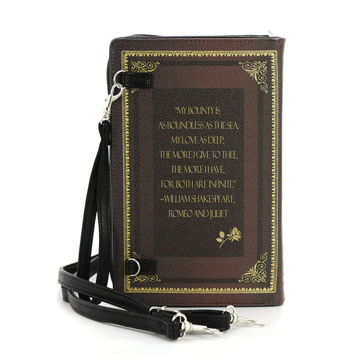 Romeo And Juliet Book Clutch Bag In Vinyl by Book Bags