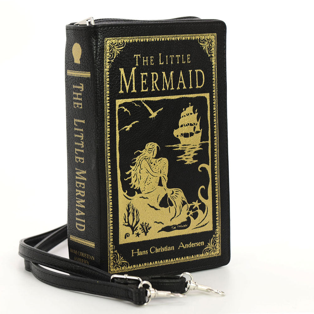 The Little Mermaid Book Clutch Bag In Vinyl by Book Bags