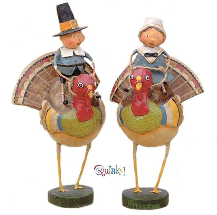 Tom & Goodie on Gobblers Lori Mitchell Collectible Figurine Set - Quirks!