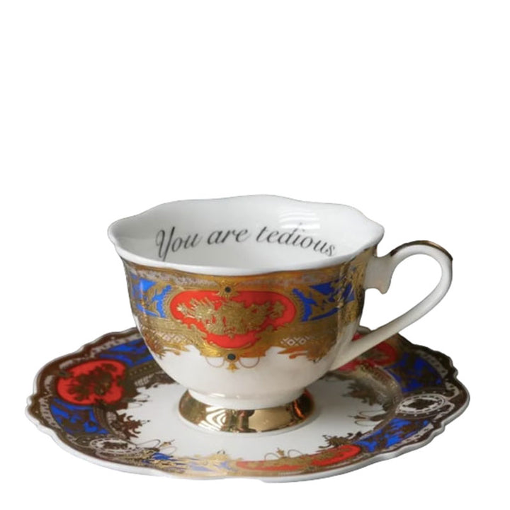 Versailles you are tedious teacup and saucer