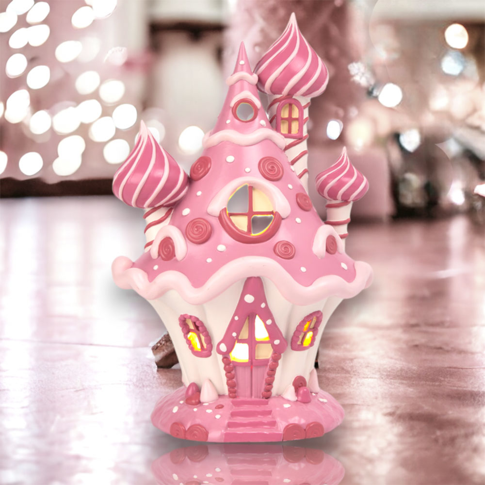 10" LED Pink Candy Castle - NEW 2024 by December Diamonds image