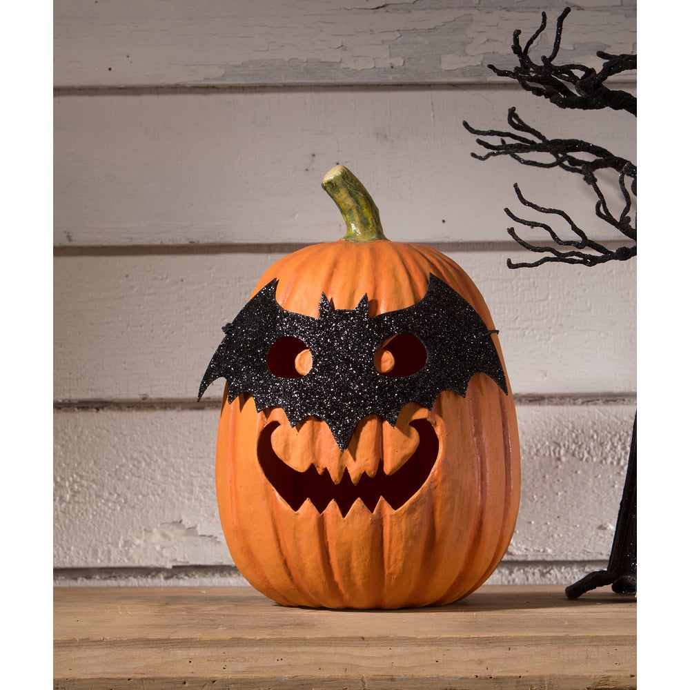 Bat Masquerade Pumpkin by Bethany Lowe image