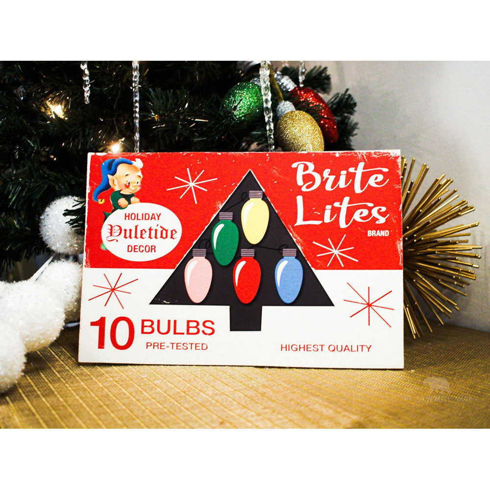 Brite Lites Christmas Box Art Wood Cutouts by Sawmill Shop