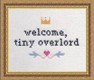 Welcome Tiny Overlord Subversive Cross Stitch Kit