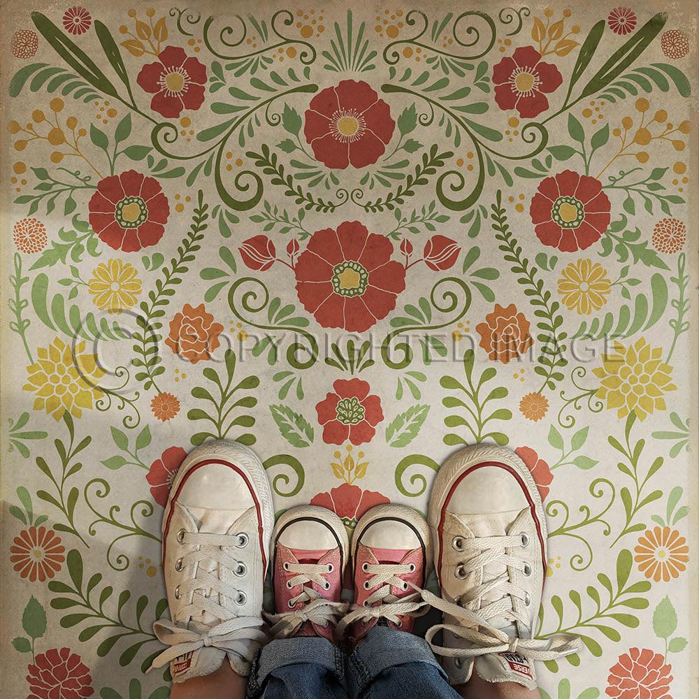 Classic Pattern 36 Where to be happiest Runner Floor Vinyl By Spicher and Company - Quirks!
