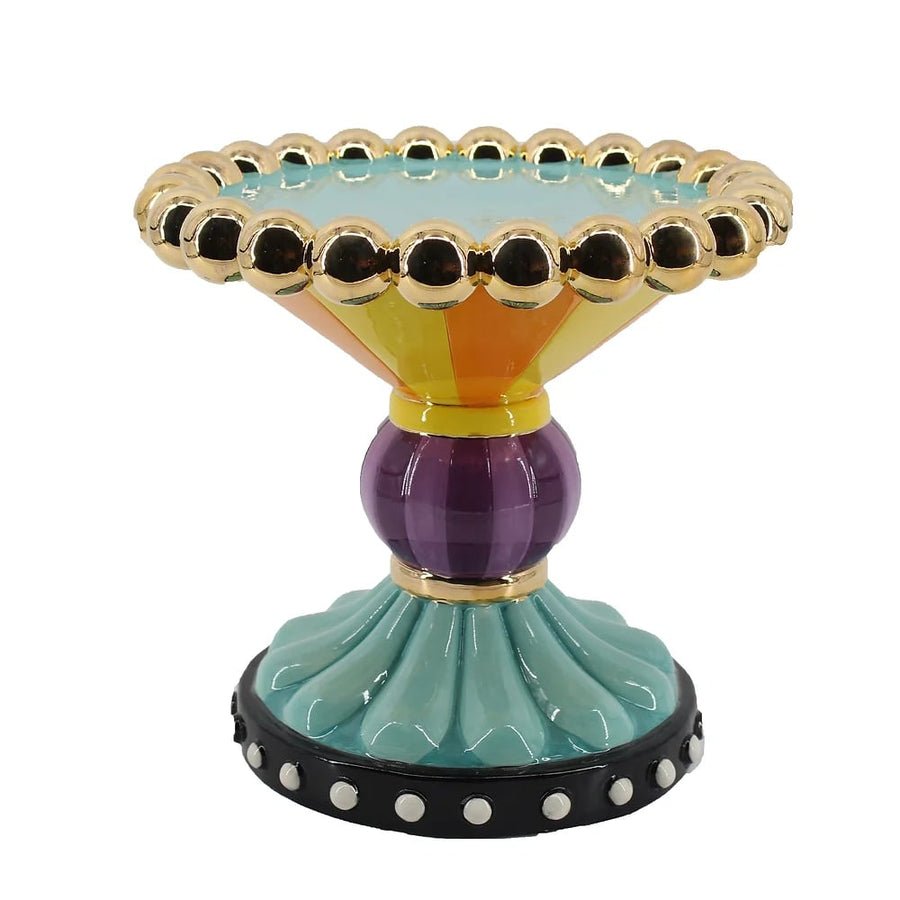 Halloween Carnival Blue Cake Plate Stand by December Diamonds