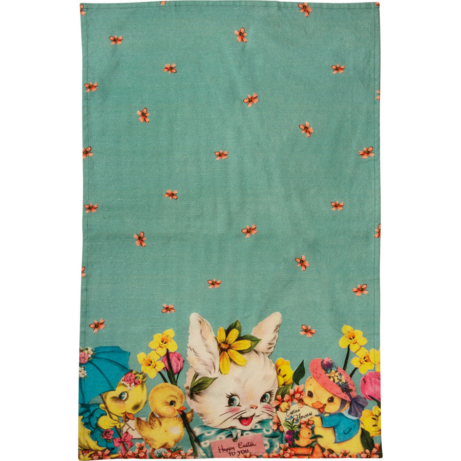 Happy Easter Kitchen Towel By Primitives by Kathy