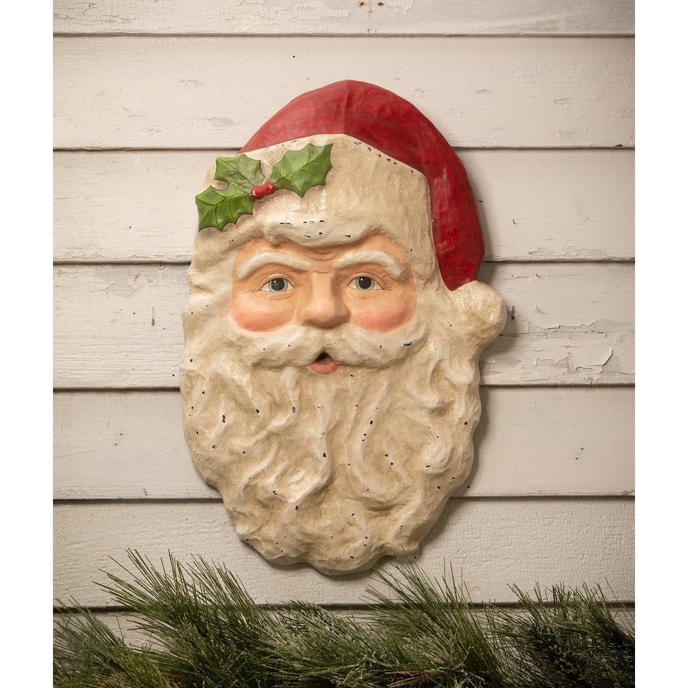 Large Vintage Santa Head by Bethany Lowe