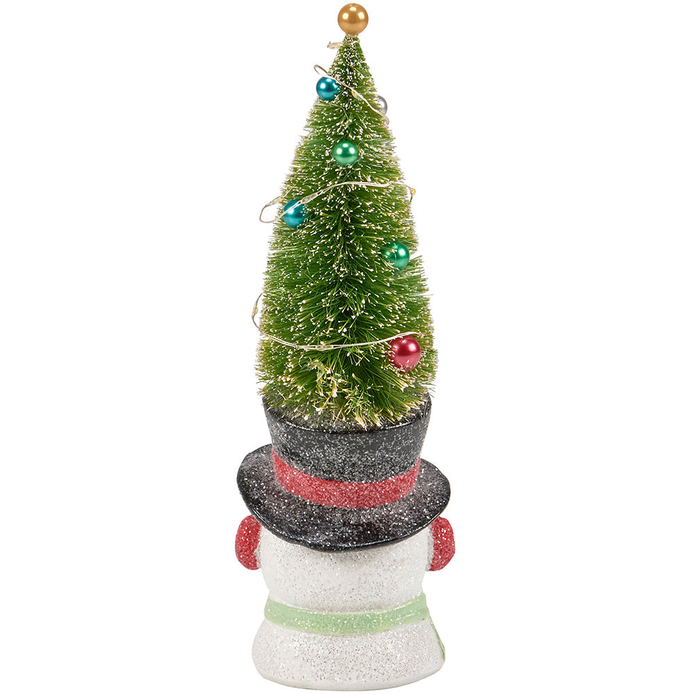 Lighted Snowman Tree Figurine By Primitives by Kathy