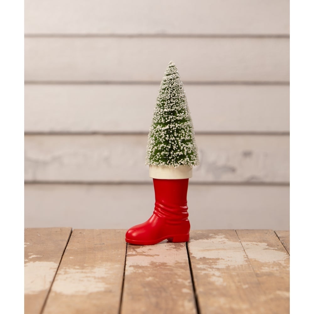 Medium Santa Boot with BB Tree by Bethany Lowe