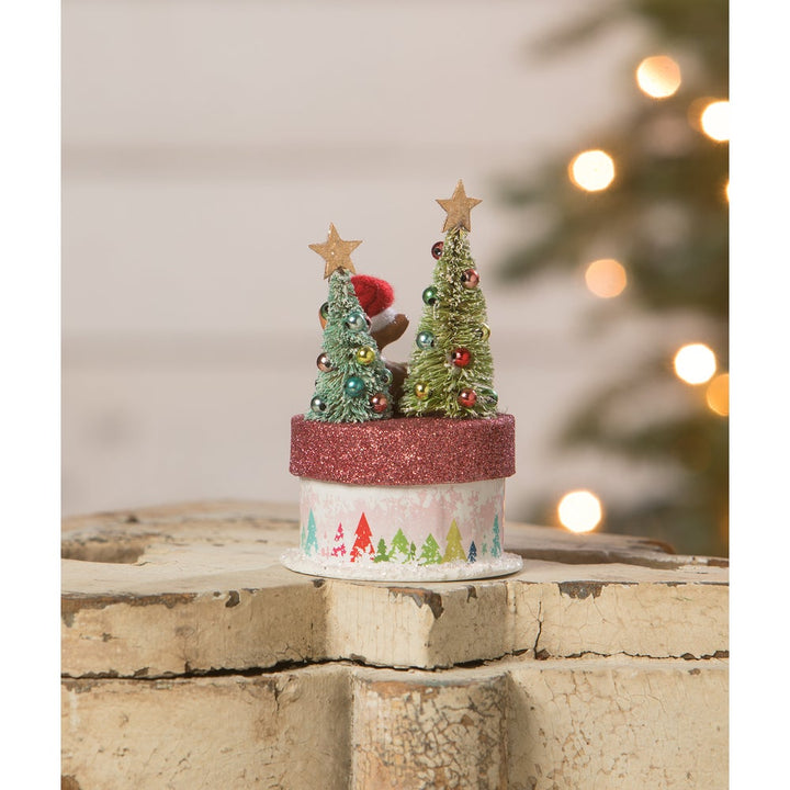 Merry Brights Deer on Box by Bethany Lowe