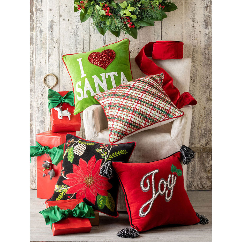 Poinsettia Pillow by Park Hill