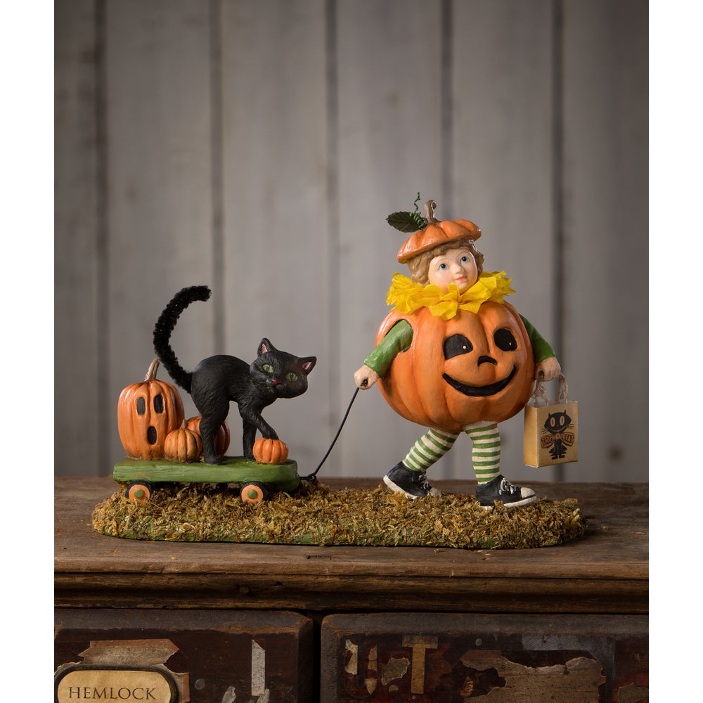 Pumpkin Paige with Wagon by Bethany Lowe image