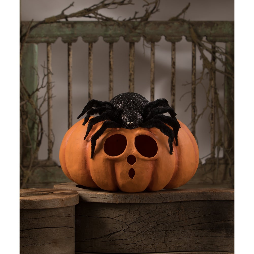 Spider on Pumpkin JOL by Bethany Lowe image