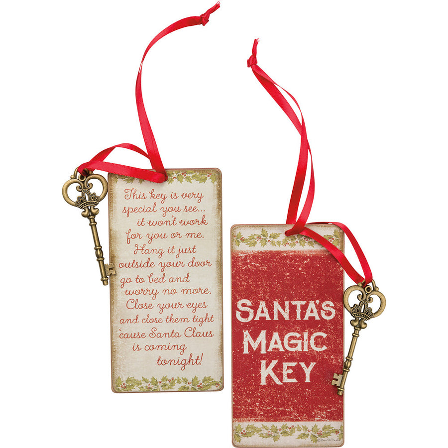 Vintage Santa S Magic Key Ornament By Primitives by Kathy