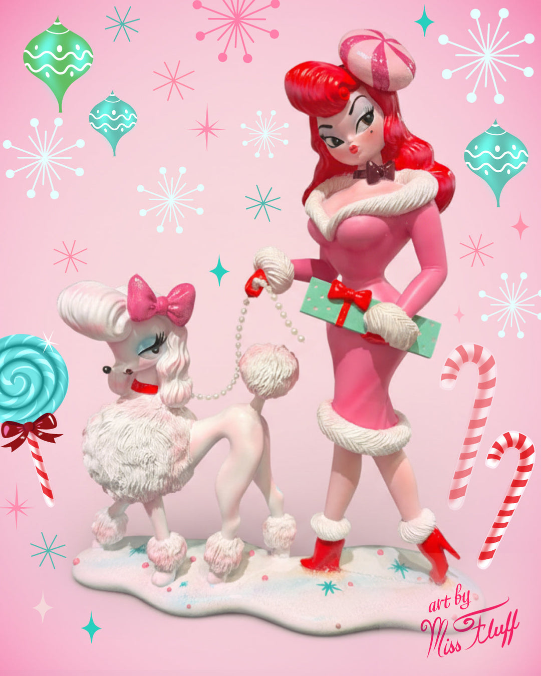Miss Fluff December Diamonds Christmas Decor – Ships July