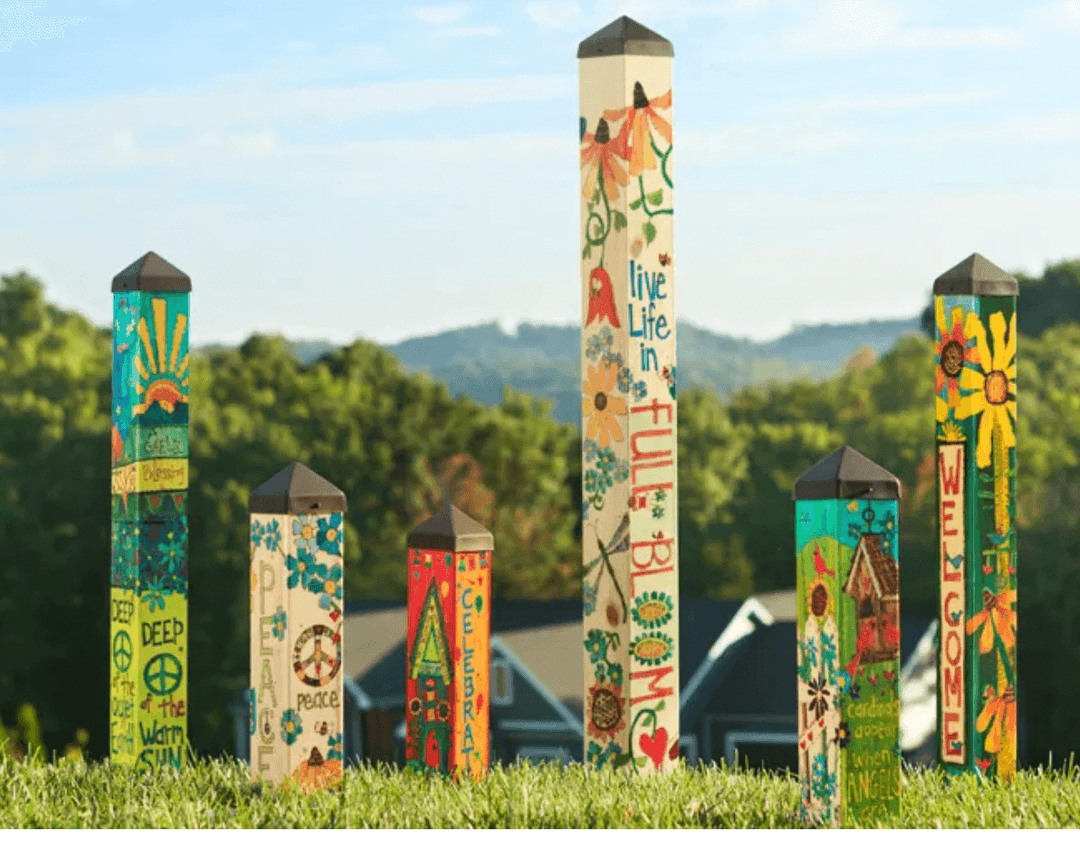 Studio M Art Poles: A Beautiful Way to Add Meaning and Personality to Your Garden - Quirks!