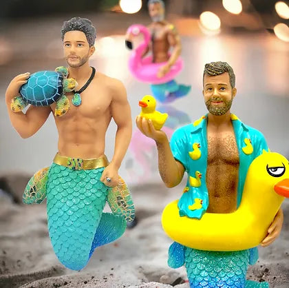 Mermen Collectible Ornaments by December Diamonds