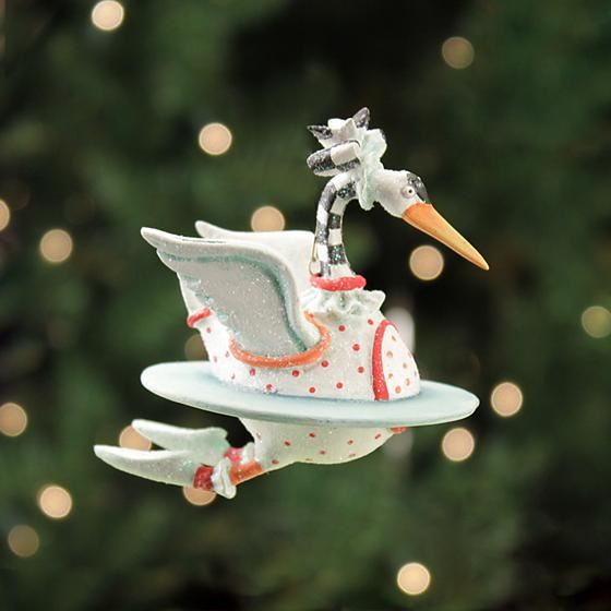 12 Days MINI Ornament by Patience Brewster — Seven Swans a-Swimming