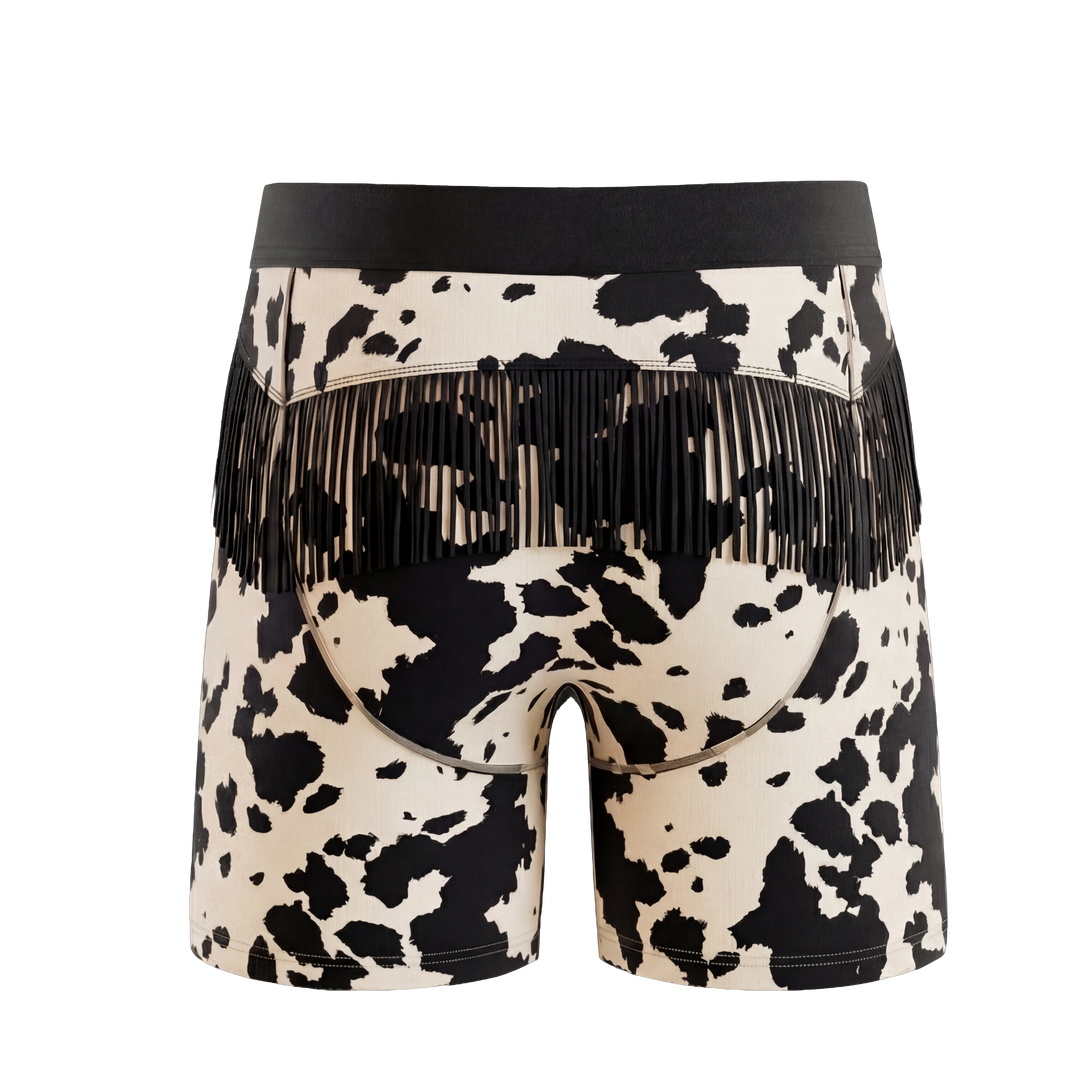 The Graze Escape | Cow Hide Fringe Ball Hammock® Pouch Underwear