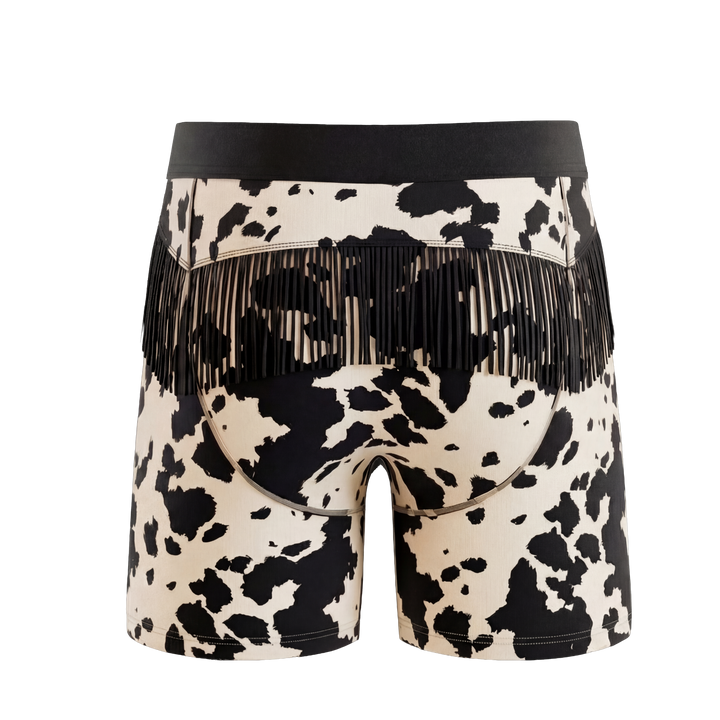 The Graze Escape | Cow Hide Fringe Ball Hammock® Pouch Underwear