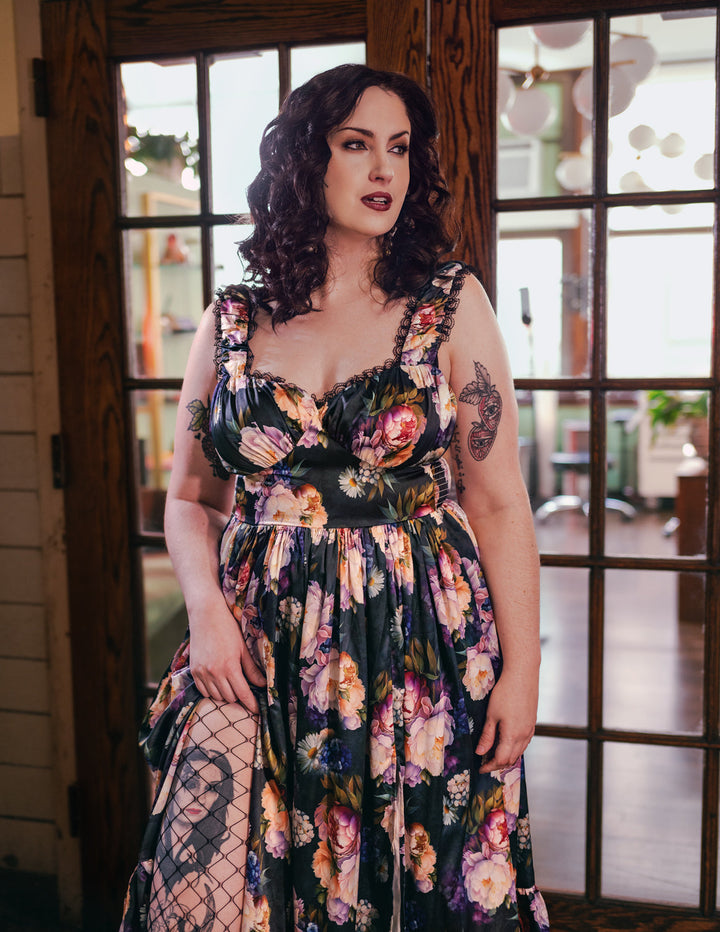 Cosette Maxi Dress in Boudoir Floral Print