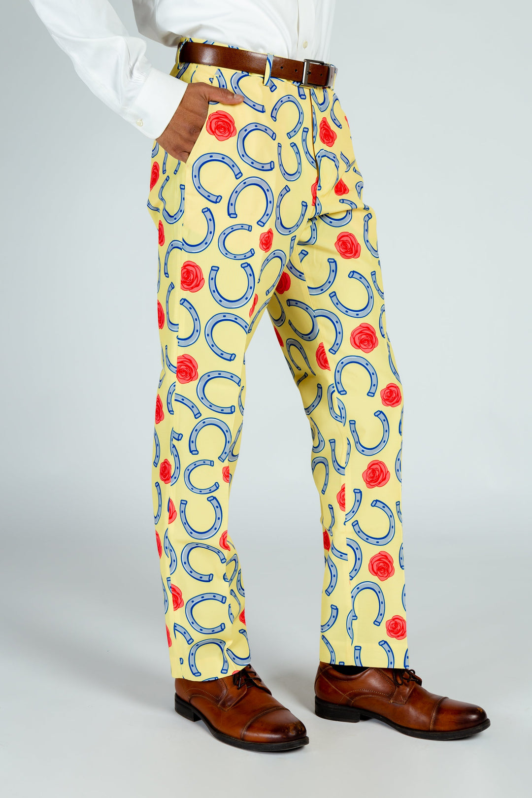 The Derby Delight | Horseshoe Suit Pants