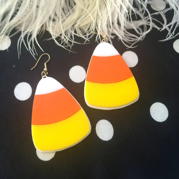 XL Candy Corn Earrings