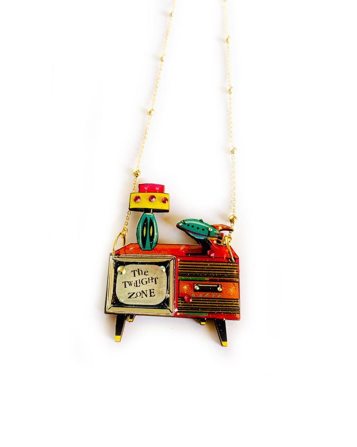 Retro TV Necklace by Rosie Rose Parker